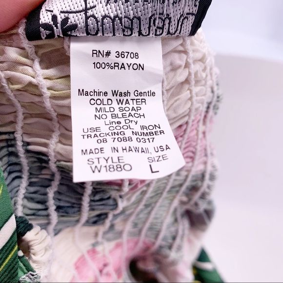 VINTAGE Hawaiian Summer Dress Size M/L - Picture 7 of 8